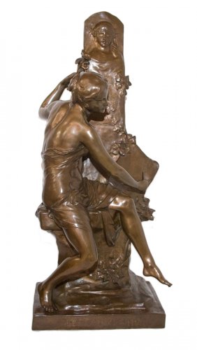 Bronze « Le souvenir » signé E Picault fin XIXe siècle