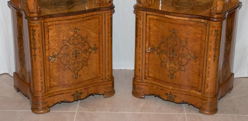 Mobilier Buffet - Paire De Meubles d'Appui Siciliens milieu XIXe