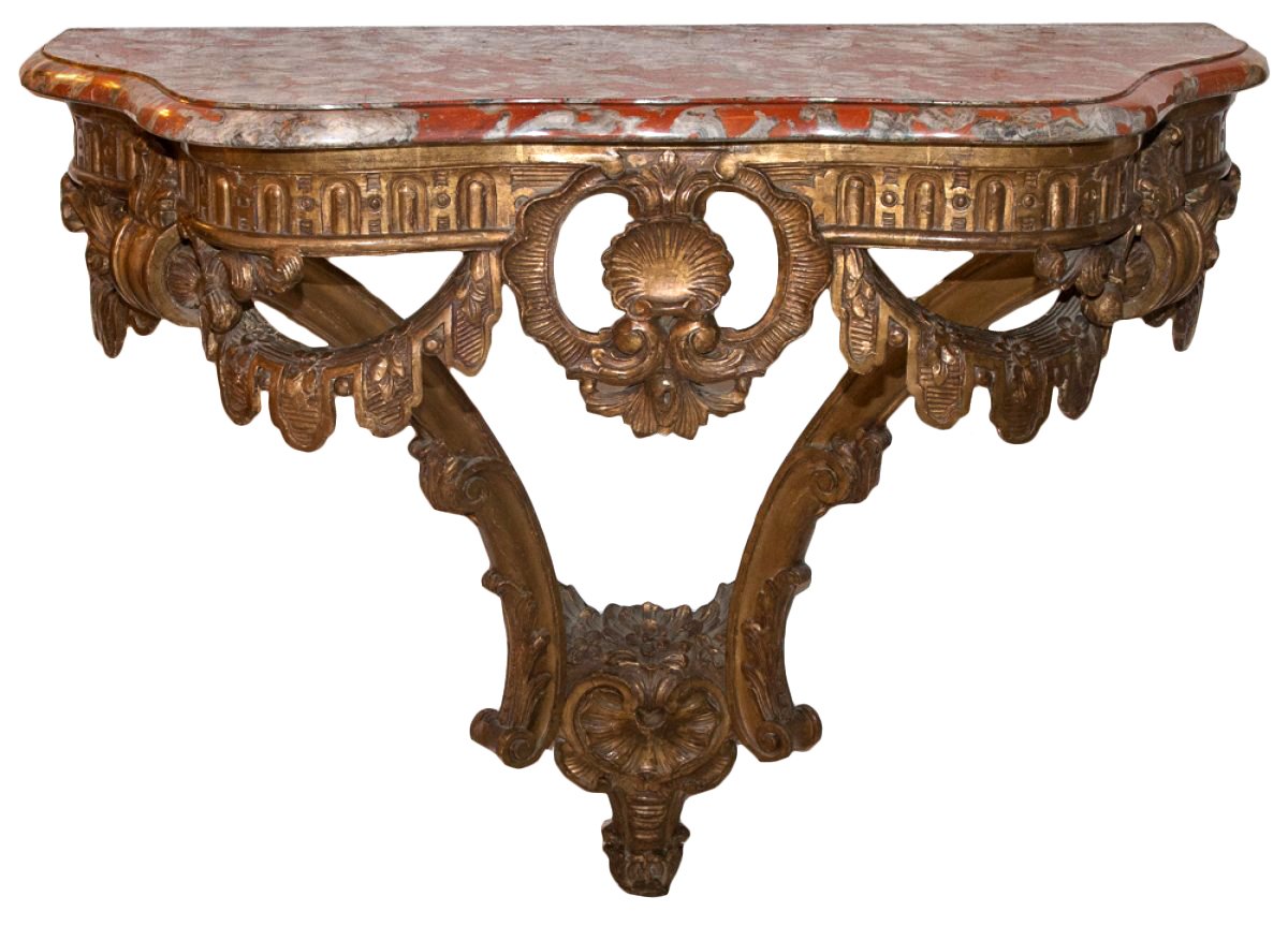 Wall Console Table french giltwood wall console table, early 19th century - ref.60278 Wall Console Table french giltwood wall console table, early 19th century - ref.60278