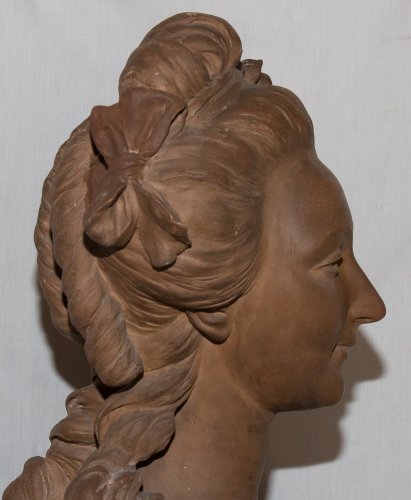 Sculpture Sculpture en Terre cuite - Buste de Marie Antoinette - B FEINBERG fin XIXe