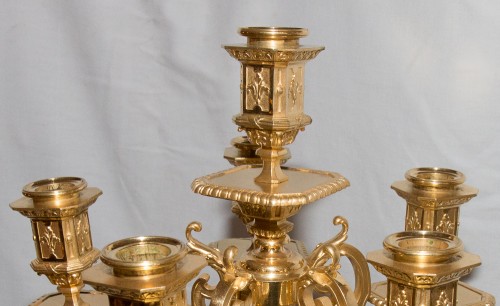 XIXe siècle - Paire de candélabres F Barbedienne époque Napoléon III