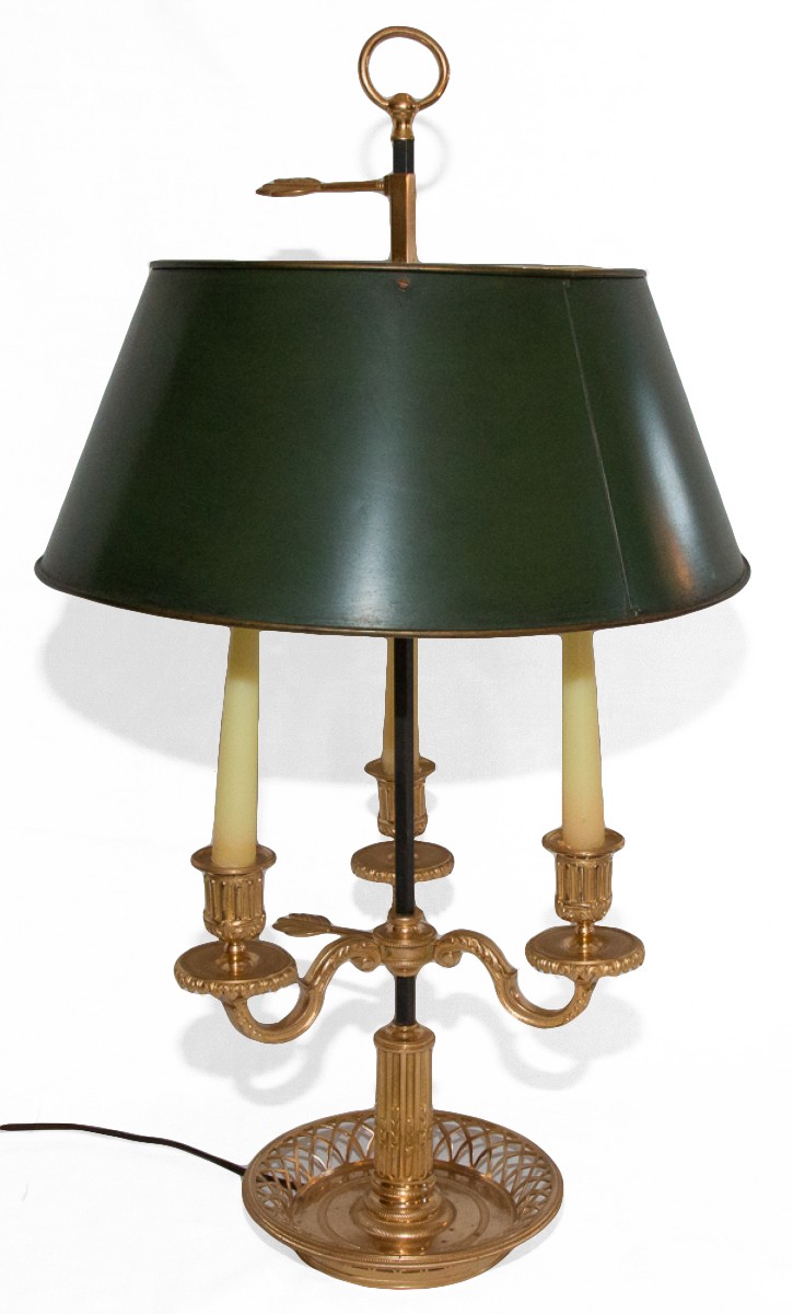 French Directoire Bouillotte Lamp Ref 67738 French Directoire Bouillotte Lamp