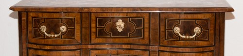 Mobilier Commode - Commode Mazarine en marqueterie époque Louis XIV