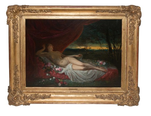 Femme Nue allongée - J-L Victor VIGER DU VIGNEAU (1819-1879)