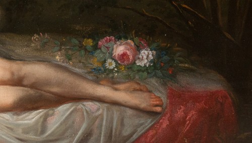 Antiquités - Femme Nue allongée - J-L Victor VIGER DU VIGNEAU (1819-1879)