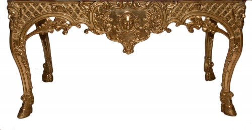 Console en bois sculpté et doré époque Régence - Mobilier Style Régence
