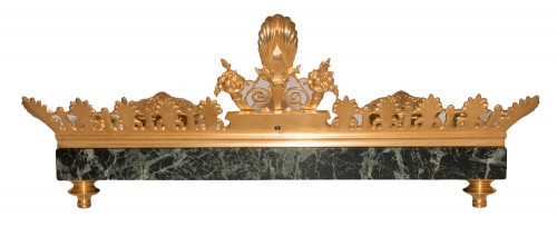 Encrier en marbre et bronze doré F Barbedienne - Objet de décoration Style 