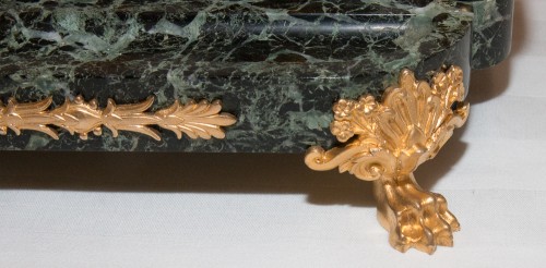 Encrier en marbre et bronze doré F Barbedienne - 