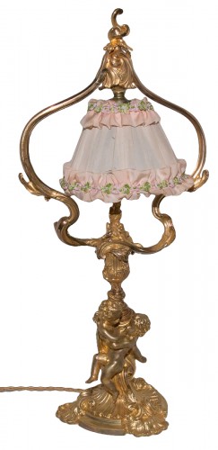 Lampe de salon en bronze époque Napoléon III - Maurice Thibault Paris