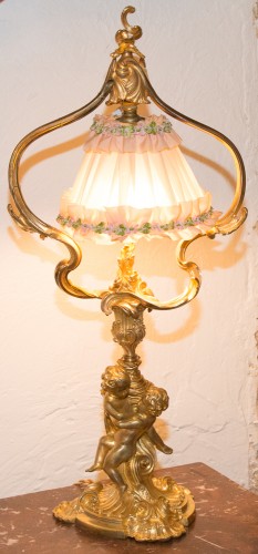 XIXe siècle - Lampe de salon en bronze époque Napoléon III - Maurice Thibault Paris