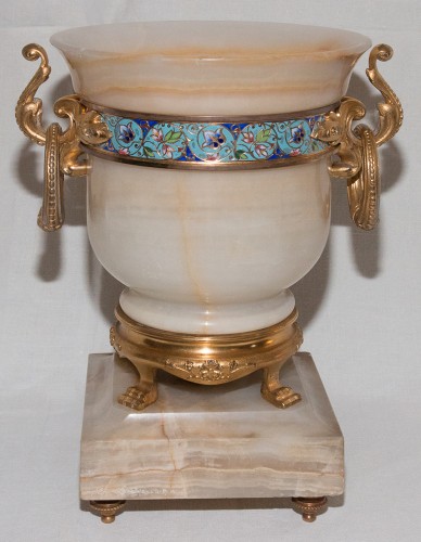 Napoléon III - Vase in onyx and gilded bronze - Eugène Cornu (1827- 1899)