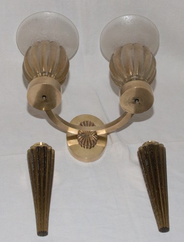 Art Déco - Paire d'appliques de Murano, Seguso années 40