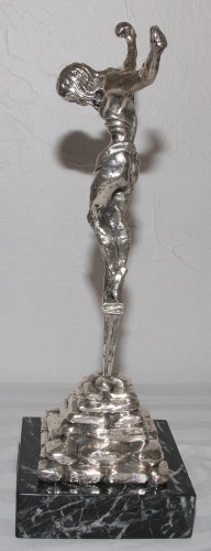 Antiquités - Christ de saint Jean de Croix en argent massif -DALI