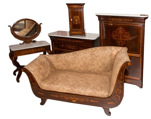 Chambre à coucher époque Charles X Circa 1825