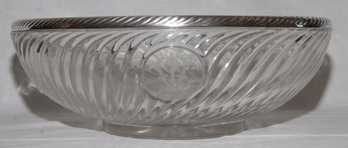 Grande coupe baccarat et argent massif fin XIXe - Verrerie, Cristallerie Style 