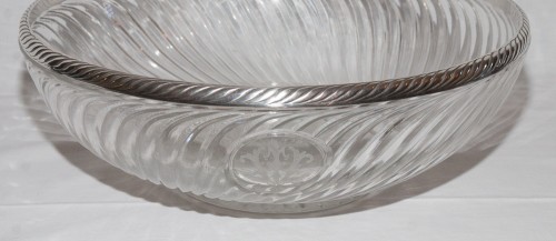 Grande coupe baccarat et argent massif fin XIXe - Galerie Lauretta