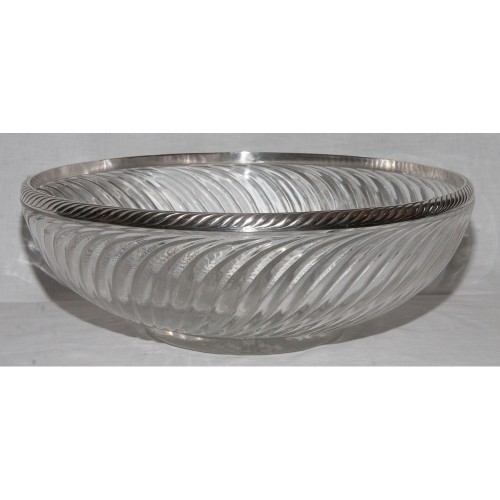  - Grande coupe baccarat et argent massif fin XIXe