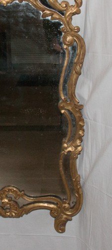 Miroir en bois doré époque Louis XV - Galerie Lauretta