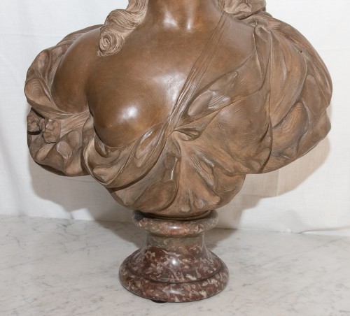 Sculpture Sculpture en Terre cuite - Buste en terre cuite époque XIXe