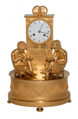 Gilded bronze clock from the Empire period