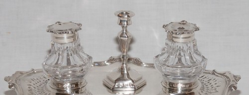 Antique Silver  - Victorian silver inkwell
