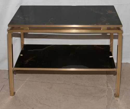 Furniture  - Pair of sofa ends tables by Guy LEFEVRE  for JANSEN circa 1970