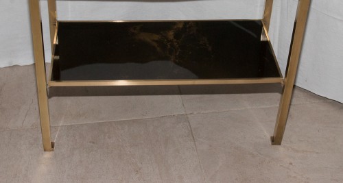 20th century - Pair of sofa ends tables by Guy LEFEVRE  for JANSEN circa 1970