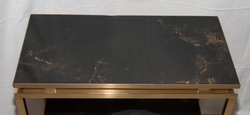 Antiquités - Pair of sofa ends tables by Guy LEFEVRE  for JANSEN circa 1970