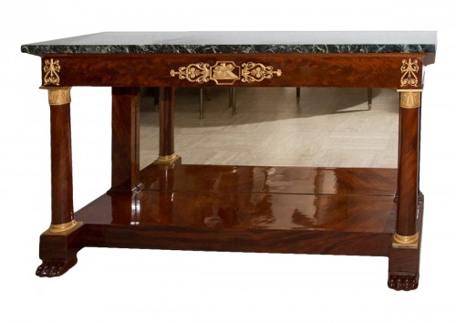 French Mahogany and gilt bronze console from the 1st Empire period