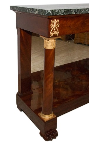 French Mahogany and gilt bronze console from the 1st Empire period - 