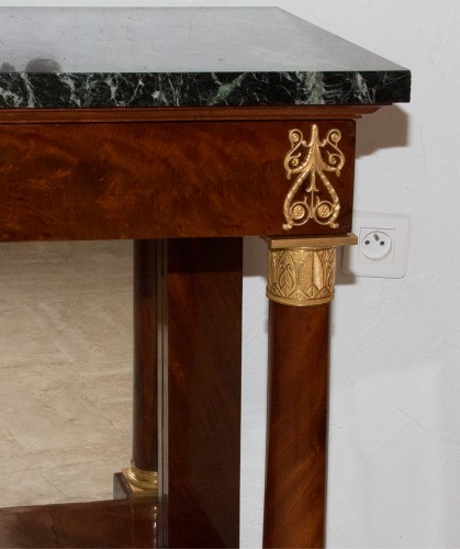 French Mahogany and gilt bronze console from the 1st Empire period - Empire