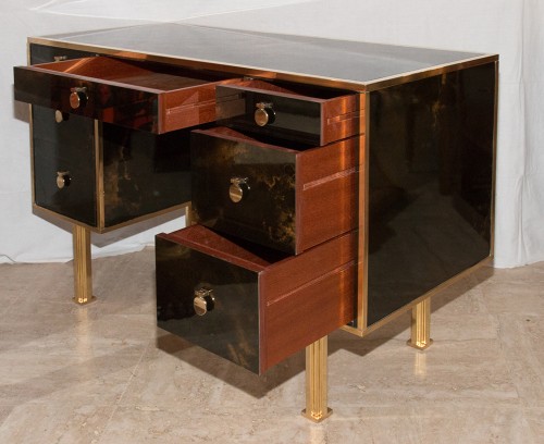 Antiquités - 70&#039;s desk - Guy Lefèvre for Maison Jansen