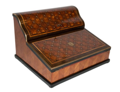 Paul Sormani - Marquetry writing desk circa 1860