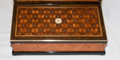 19th century - Paul Sormani - Marquetry writing desk circa 1860