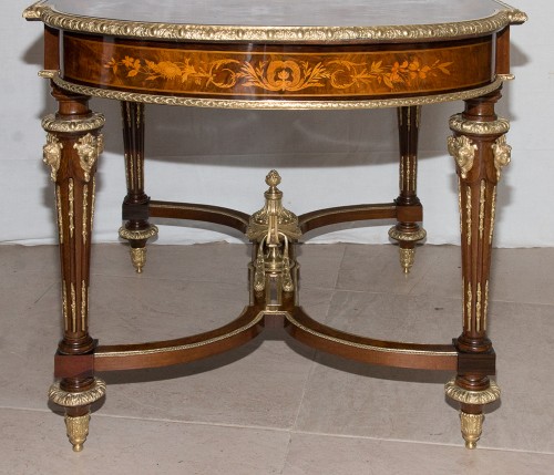 Napoléon III - Table de milieu en marqueterie époque Napoléon III