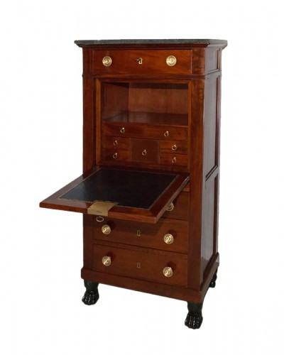 Small mahogany secrétaire Empire period