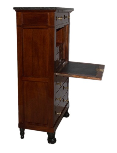 Furniture  - Small mahogany secrétaire Empire period