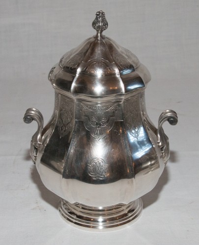 19th century - Service of five pieces in solid silver - Auguste Leroy late 19th century