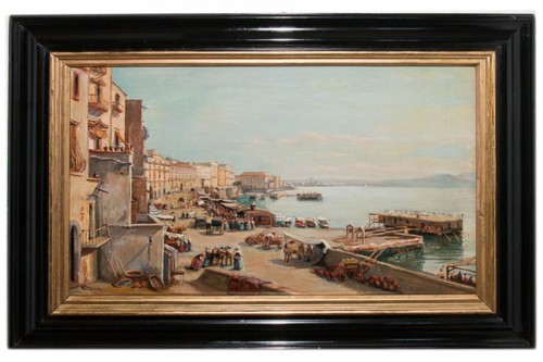 Naples Santa Lucia – Giacinto Gigante 1806-1876