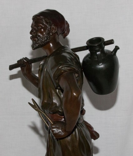 Le porteur d’eau - Marcel DEBUT (1864-1933) - Sculpture Style 
