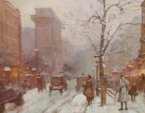 Porte de Saint Denis - Eugène Galien Laloue (1854-1941) - Tableaux et dessins Style 