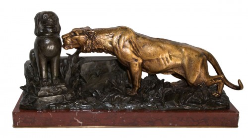 Bronze « Dans les ruines » Georges GARDET (1863-1939)