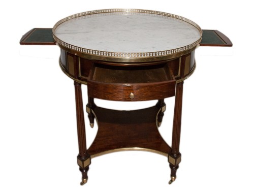 Table bouillotte du XVIIIe siècle estampillée Pierre GARNIER - Mobilier Style Louis XVI