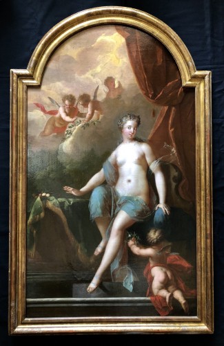 XVIIIe siècle - Portrait présumé de Mademoiselle de Blois en venus - Attribué à Pierre Gobert (1662-174)4
