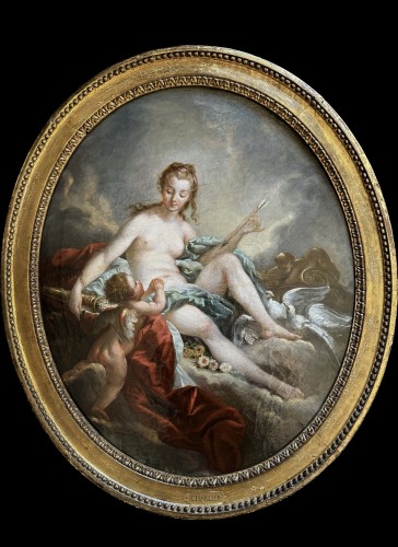 Disarmed love after François Boucher 1710/1770) - Paintings & Drawings Style Louis XV