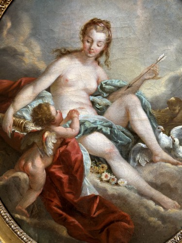 Tableaux et dessins  - L’amour désarmé d’après François Boucher 1710/1770)