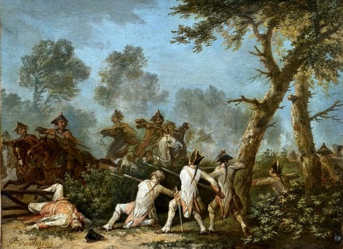 L’embuscade , Jan peeter Verdussen (1700-1763) - Michel Lardanchet Antiquités