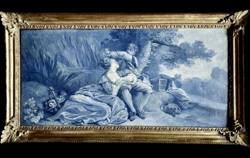 Tableaux et dessins Tableaux XVIIIe siècle - Passion bucolique, école française du 18e siècle