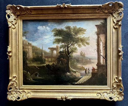 Tableaux et dessins Tableaux XVIIe siècle - Paysage à l’antique - Pierre Antoine Patel (1648-1707)