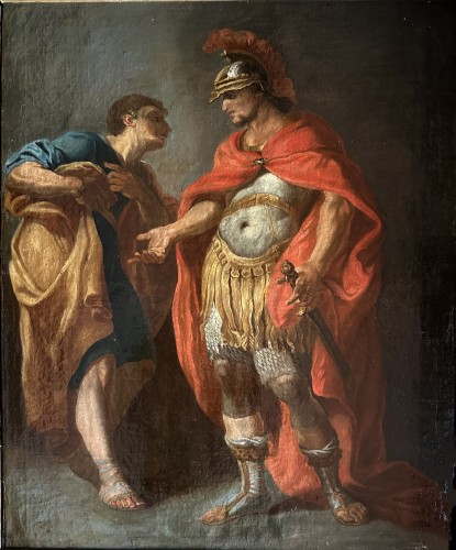 Alexander the Great and the Philosopher , French School around 1700 - Paintings & Drawings Style Louis XIV